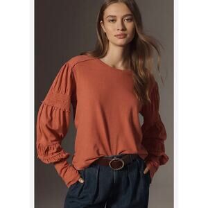 Pilcro Crew-Neck Ruched & Smocked-Sleeve Top
Pilcro XS